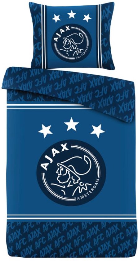 Ajax Dekbed / Dekbedovertrek Blauw 140x200 cm - Ajax Voetbal - Ajax  Amsterdam- Ajax... | bol.com