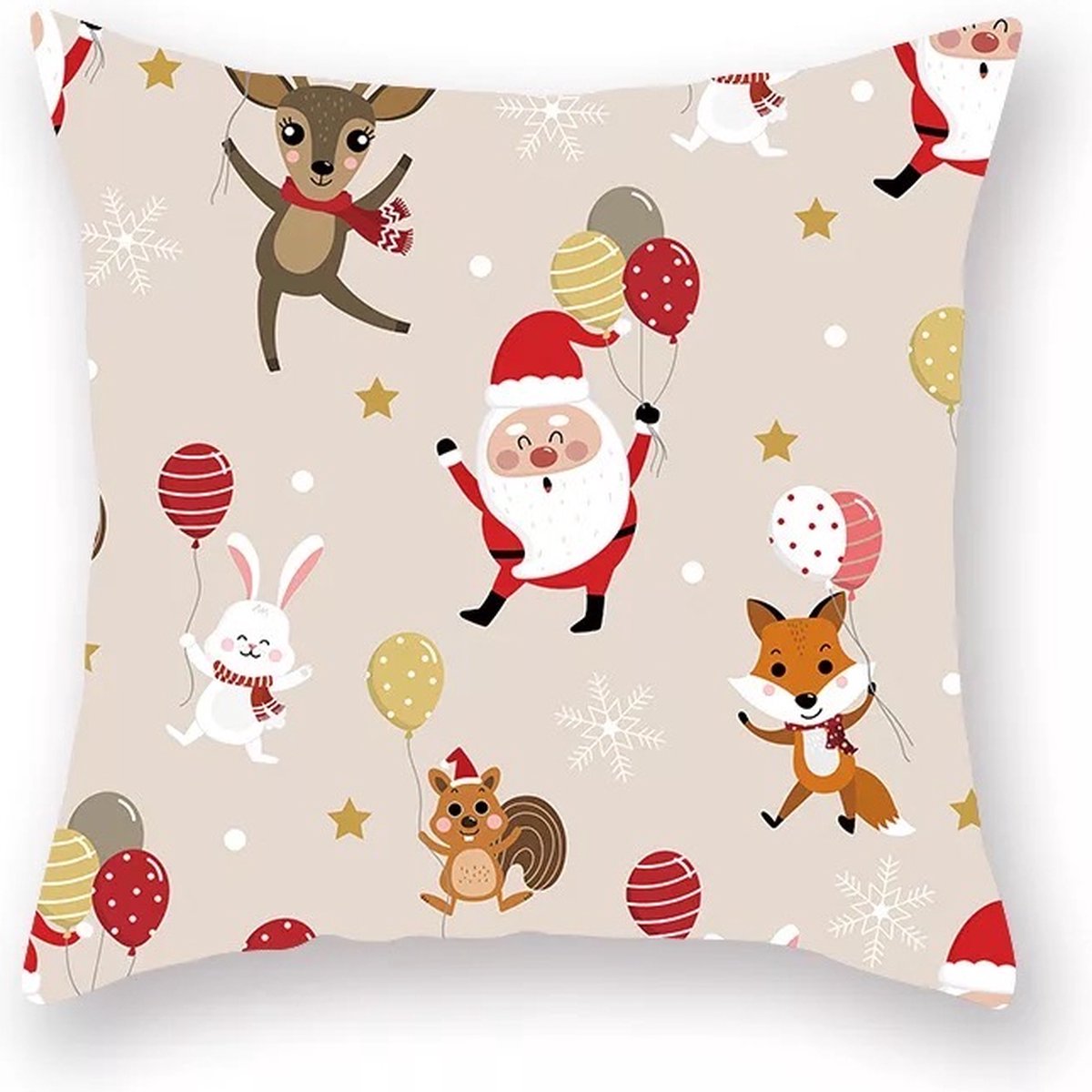 Kerst Kussenhoes Design 15 Nude Kerstman mix |Kerst kussen| Kerstdagen | Feestdagen |Kerst |Decoratie |Woondecoratie |Kussenslopen |December |Cadeau