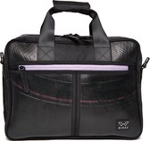 Ecowings Elegant Eagle - Waterdichte 17 inch Laptoptas met Handvat en Schouderband - Grijze Messenger Bag voor Dames en Heren