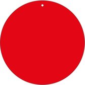 Blanco label rood, beschrijfbaar, 100 stuks 80 mm