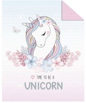 Unicorn Bedsprei- Deken- 170x210- Polyester- lichtgewicht- Dekbed deken- Eenhoorn