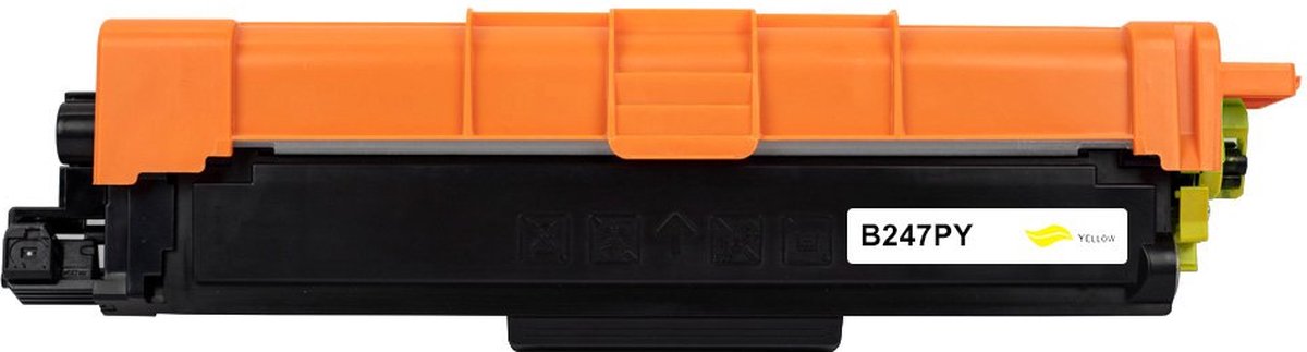 Brother TN-247Y / TN-243Y - Toner Geel - 2300 pagina's - Huismerk Compatible - Geschikt voor Brother DCP-L3510CDW Brother DCP-L3517CDW Brother DCP-L3550CDW Brother HL-L3210cw Brother HL-L3230CDW Brother HL-L3270cdw Brother MFC-3750CDW - Brother toner