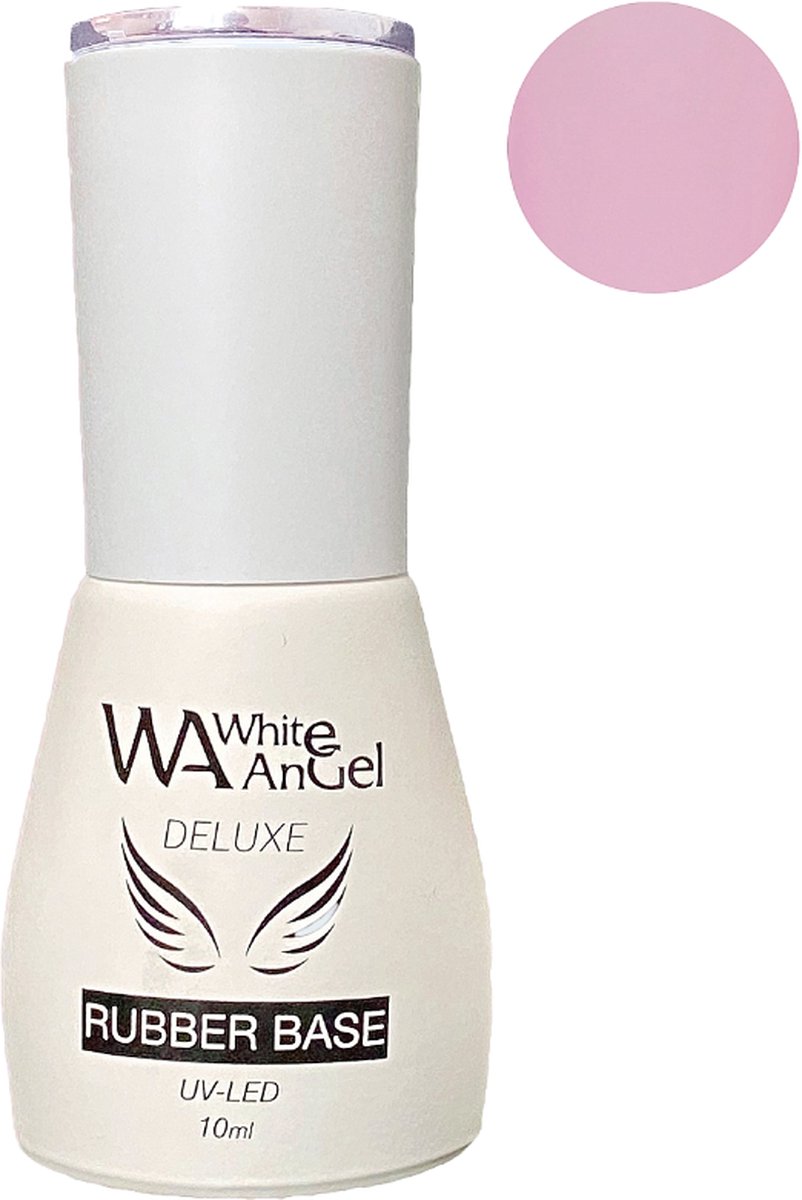 White Angel Deluxe Rubber Base Coat Pink Day 037 - Haarspray - 10 ml