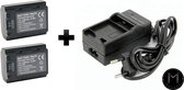 Mazuva  NP-FZ100 set 2 Accu’s + Thuislader & Autolader set voor Sony camera |2280mAh | Met LED-indicator | (o.a. voor Sony Alpha A1 / Alpha ILCE 6600 / Alpha 7c / Alpha 7 III / Alpha 7R III I