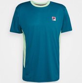 Fila T-Shirt Mats Heren Petrol - Maat XL