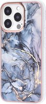 UNIQ Classic Case iPhone 13 Pro TPU Backcover hoesje - Marble Grey