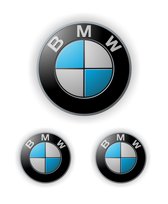 BMW logo voor op de motor of bijvoorbeeld de auto set van 3 stuks