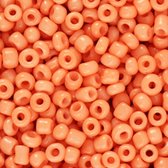 Kralen rocailles 3mm, 50 gram oranje, zelf sieraden maken
