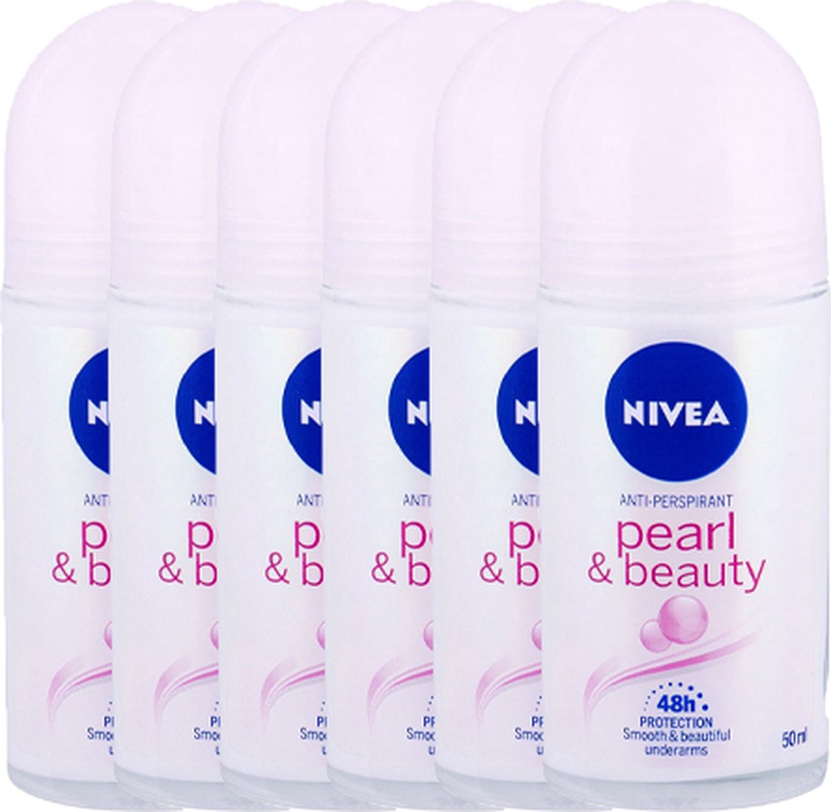 Goedkoopste Nivea Pearl & Beauty Deodorant Roller - 6 x 50 ml