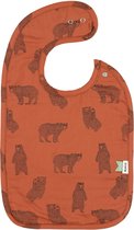 Trixie Plaids Bib - Brave Bear Rood