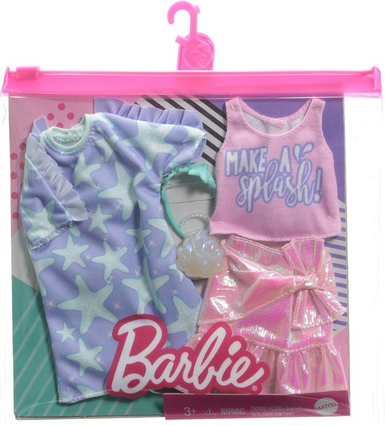 Barbie Vêtements Double Outfit Rok, Robe, Chemise + Accessoires de vêtements  pour bébé