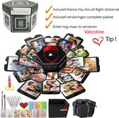 RBQuality – Explosion Box Compleet Pakket - Foto Box – Versieringen En Gratis Thema Sticker You are all right - Explosie Foto Doos – Fotoalbum – Gift Box – Cadeau Voor Man – Cadeau