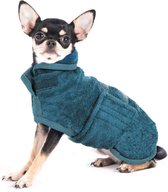 PETTOM Microfiber hondenbadjas voor kleine honden - Blauw - S