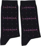 Naamsokken - Sabrina - Naam verweven in sok - Maat 36-41
