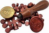 Stempel voor het maken van Waxzegels & lakzegels - Love - Incl. 20 waxzegels rood - Knutselen - Knutselpakket - Bruiloft - Valentijn