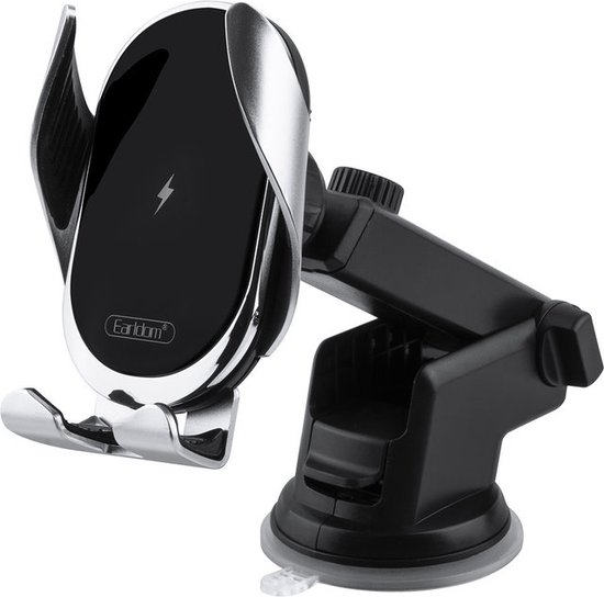 Earldom ET-WC11 3-in-1 Car Mount & Wireless Charger - Black