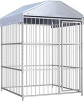 Everest Hondenkennel voor buiten met dak 150x150x200 cm