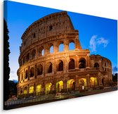 Schilderij - Het Colosseum bij avond, Premium print, 5 maten