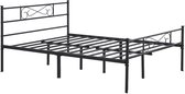 Homesse Bed - Bedden - Bedframe - Lattenbodem 140x200 - Bedframe 140 x 200 - Zwart
