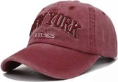 New York - Baseball Cap - Rood
