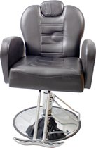 Chaise de barbier Lowander avec repose-tête - Chaise de barbier en cuir artificiel - Rotative et réglable