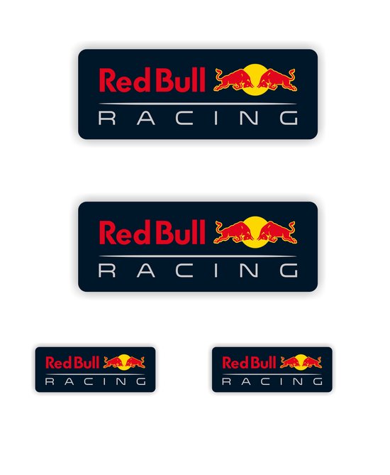 Red Bull Racing logo sticker set van 4 stuks