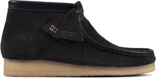 Clarks - Heren schoenen - Wallabee Boot - G - Blauw - maat 9,5 | bol.com