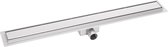Badplaats Douchegoot 150 cm BP02 - Douchedrain met RVS Rooster - 7 cm Diep en Inclusief Afvoer