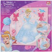 Disney Princess string art maak je eigen lampje - Roze / Multicolor - Kunststof / Karton - Vanaf 3 jaar - Knutselen - DIY - Knutselpakket - Cadeau - Speelgoed