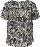 Only Carmakoma Cloud dancer Top Wit/Bruin Maat 54