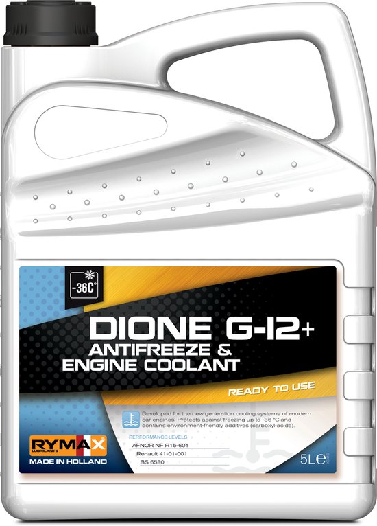 Rymax Dione G-12+ Koelvloeistof | Roze | G12 | Motor | Auto | Antivries | Ready to use 5 Liter