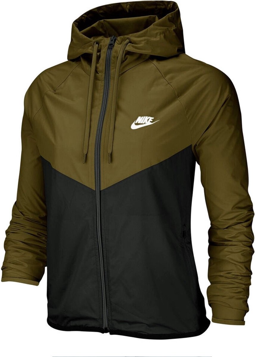 Nike - Sportswear Windrunner - Trainingsjack Dames - XS - Groen/Zwart |  bol.com