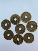 Geluksmunten  -Chinese munt groot - feng shui – uitdeelcadeaus – gelukshanger – 20 stuks -TEEX.NL
