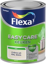 Flexa Easycare Muurverf - Keuken - Mat - Mengkleur - Crème wit / RAL 9001 - 1 liter