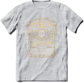 10 Jaar Legendarisch Gerijpt T-Shirt | Okergeel - Ivoor | Grappig Verjaardag Cadeau | Dames - Heren | - Licht Grijs - Gemaleerd - 3XL
