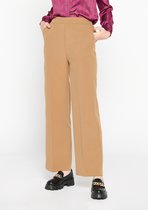 LOLALIZA Klassieke broek - Camel - Maat 38