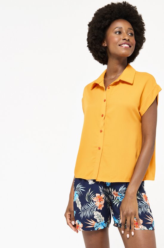 Pull Lola Et Liza - Orange - Taille S-M - Viscose-coton - Mailles Côtes - Neuf Sans étiquette