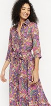 LOLALIZA Maxi-jurk met paisley print - Paars - Maat 48