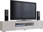 Tv-meubel - Wit hoogglans - Tv-kast - 200 cm