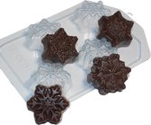 Plastic mal voor zeep maken  "Sneeuwvlokken. Mini" - Zeepmal - Gietmal- Vorm voor gietzeep - diy zeepjes maken