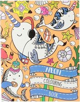 Toi-toys Kleurboek Neon Paperback 24 X 22 Cm Oranje 32 Pagina's