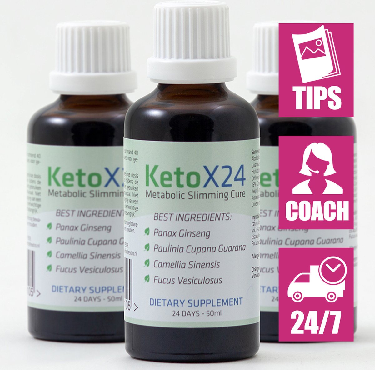Goedkoopste Ketox24 Afslankdruppels Triple actie | Met krachtige ingrediënten voor een mooi figuur