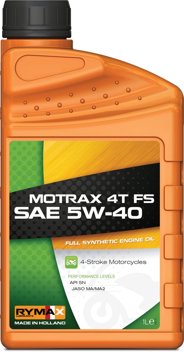 Rymax Motrax 4T FS SAE 5W/40 1 Liter | Motorfietsolie | Motorfiets | Brommer | MP3 | Scooter | 4Takt | Benzine
