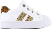 Shoesme Sneaker SH21S021-A wit gouden stripe-24
