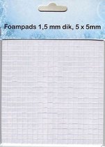 3D foam pads, afm 5x5x1,5 mm, 10 vellen