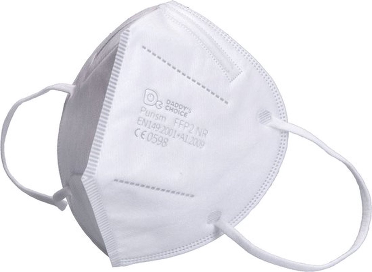 Purism 20 stuks FFP2 adembeschermingsmasker 5-laags - zonder ventiel - wit -CE