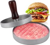 LJP - Hamburgerpers - Burger pers - Hamburger pers - non-stick - BBQ - Zilver