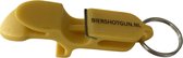 Shotgun tool - SG tool - Bieropener - Flesopener - Blikopener - Flesopener - Blikopener - Biershotgun - geel