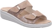 Rohde 5732 - Volwassenen Dames slippers - Kleur: Wit/beige - Maat: 38