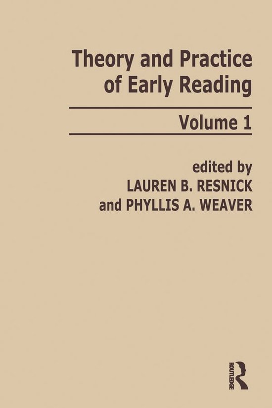 Theory and Practice of Early Reading - cover